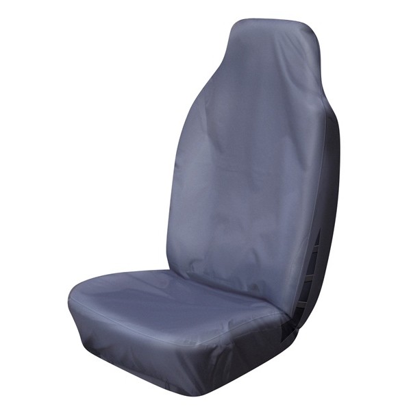 Car Seat Cover High Back Waterproof - Front Single - Grey