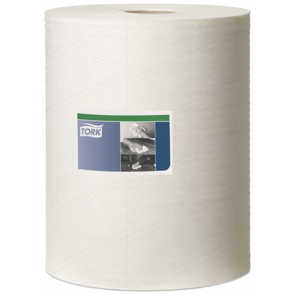 1 Ply Premium Heavy Duty Cleaning Cloth - White - 106m Combi Roll