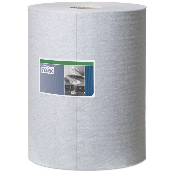 1 Ply Premium Heavy Duty Cleaning Cloth - Blue - 106m Combi Roll