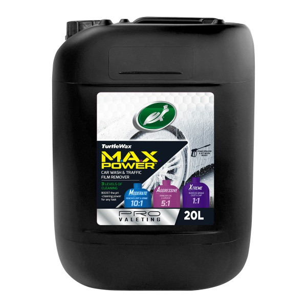 Turtle Wax Max Power Car Wash & Traffic Film Remover 20LTR