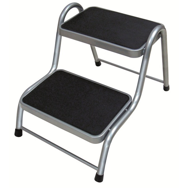 Caravan Step Double Steel Silver
