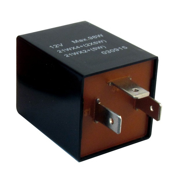 Flasher Relay - 12V - 92A - 3-Pin - Plug Type