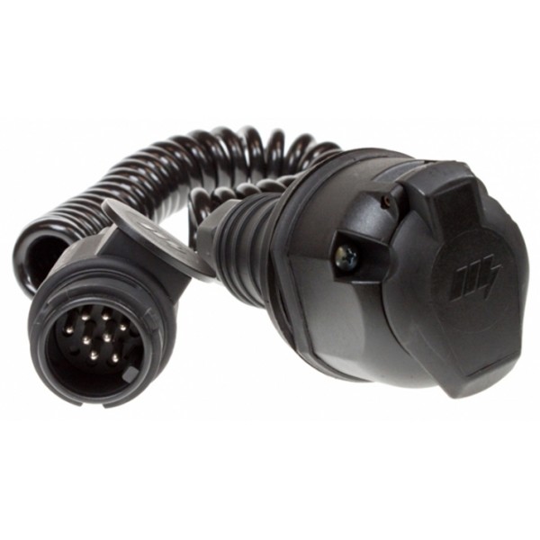 Curly Extension Lead - 8-Pin Plug & 13 Pin Socket (8 Core)