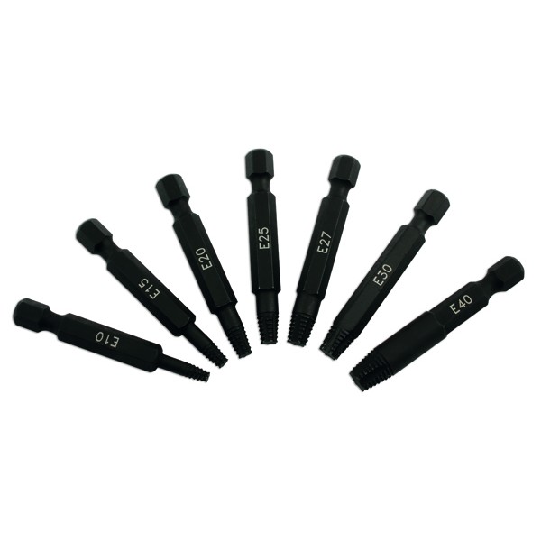 Screw Extractor Set for Torx Fixings - 7 Piece