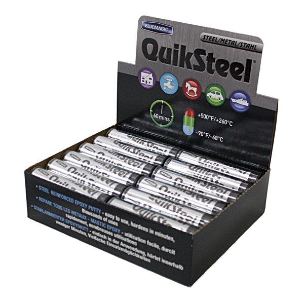 Steel Epoxy Putty - 24 x 2oz Stick Cardboard CDU