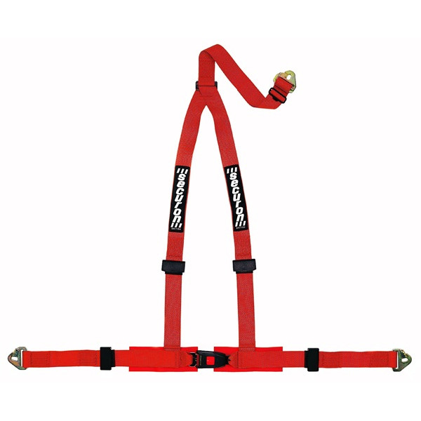 Harness - 3 Point & Snap Hooks - Red