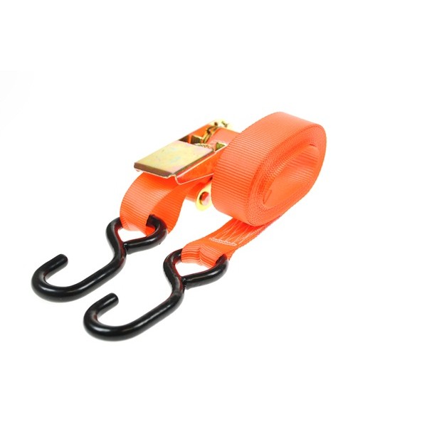 Ratchet Strap & Hooks - 25mm x 4.5m (600kg GS)
