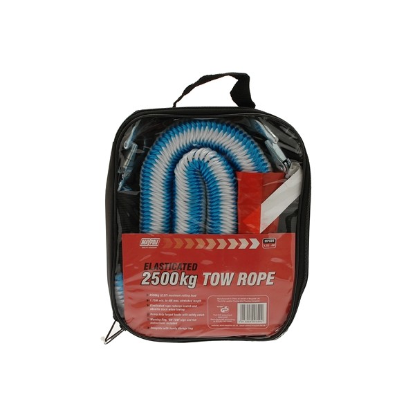 Elasticated Tow Rope - 1.5 to 4m - 2500kg