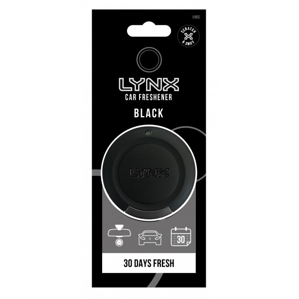Lynx Black - 3D Hanging Air Freshener