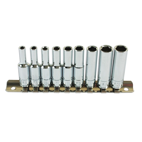BA Deep Socket Set - 1/4in. D - 9 Piece