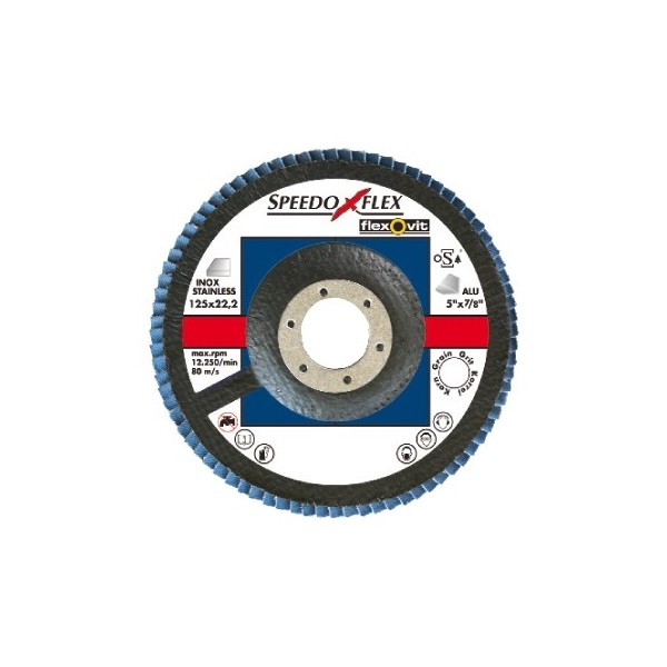 Zirconium Flap Discs - 115mm - P80 - Pack of 1