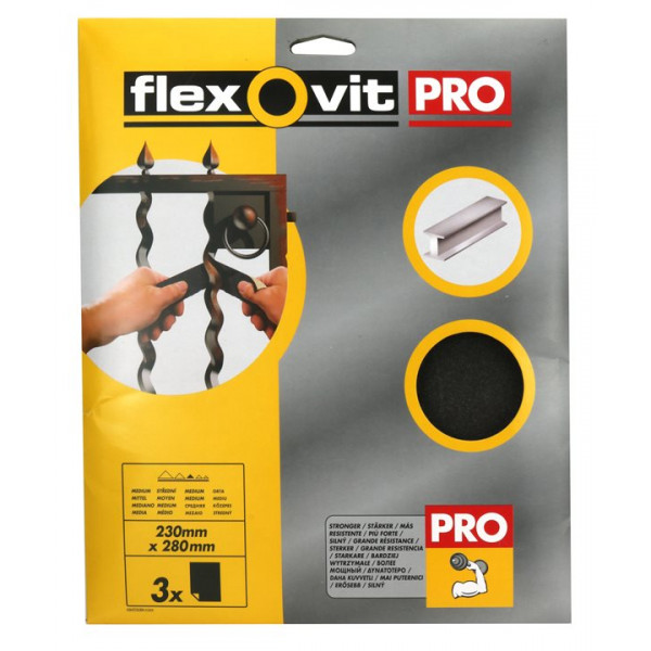 Emery Sheets - Assorted Medium - 230mm x 280mm - Pack Of 3