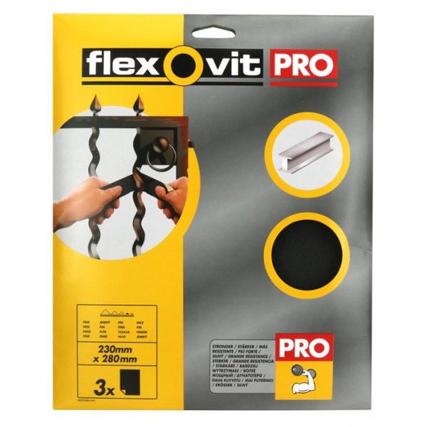 Emery Sheets - Assorted Fine - 230mm x 280mm - Pack Of 3