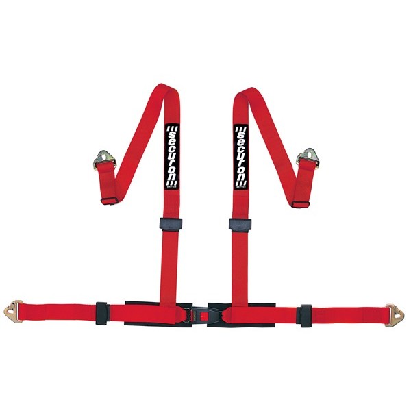 Harness - 4 Point & Snap Hooks - Red