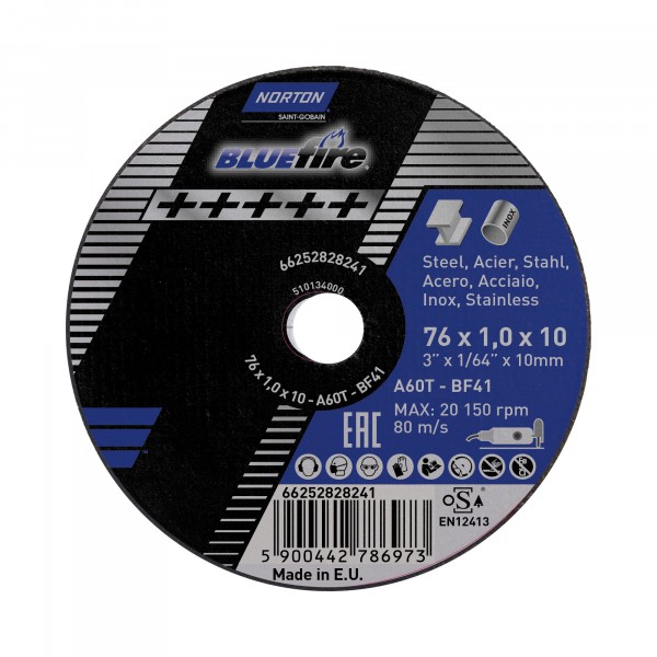 Blue Fire 76mm cutting Disc Box of 50