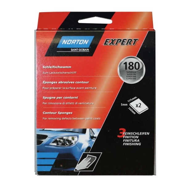 Contour Sanding Sponge - P180 - Pack Of 2