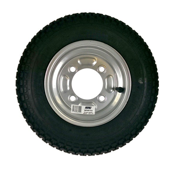 Trailer Wheel  & Tyre - 350mm x 8in. - For MP6810, MP711 & Erdé 102.2