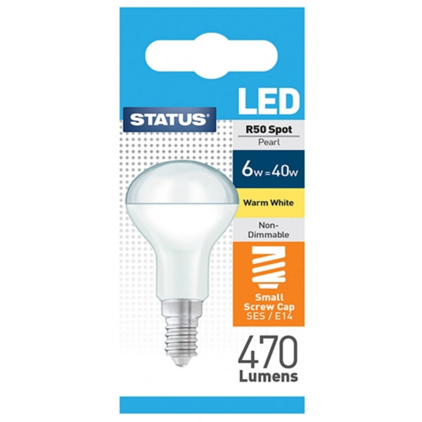LED Small Edison Screw R50 Spot Bulb - Warm White - 6W/470 Lumen