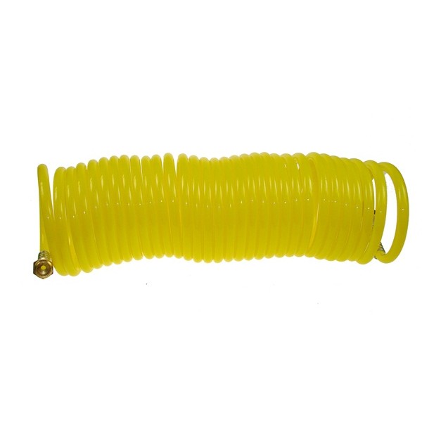 Coiled UPVC Air Hose With 1/4in. BSP Female Fittings - 25'