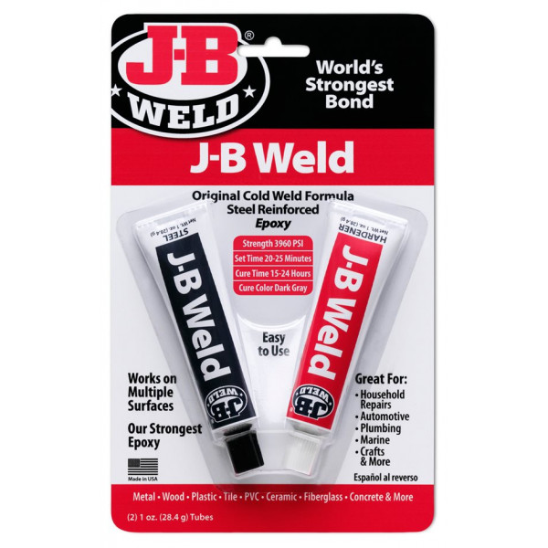 J-B Weld Original 2 Part Epoxy Blister Pack - Pack of 6