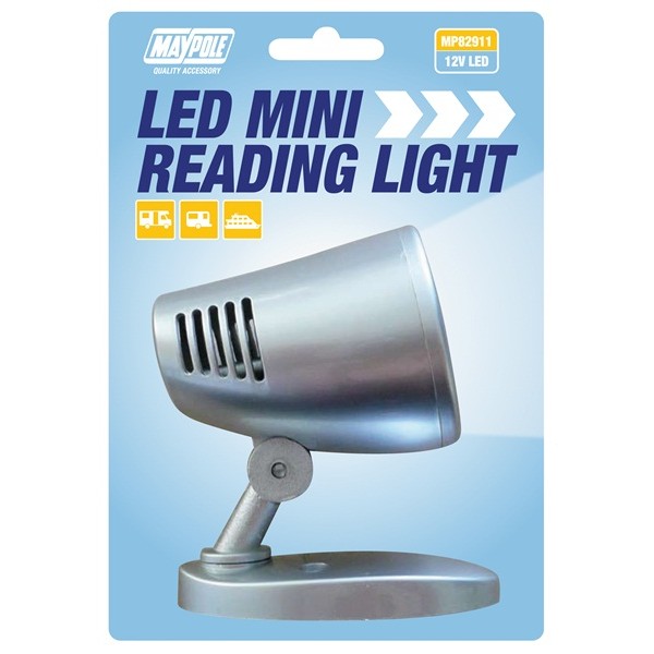 12V LED Mini-Reading Light - Silver