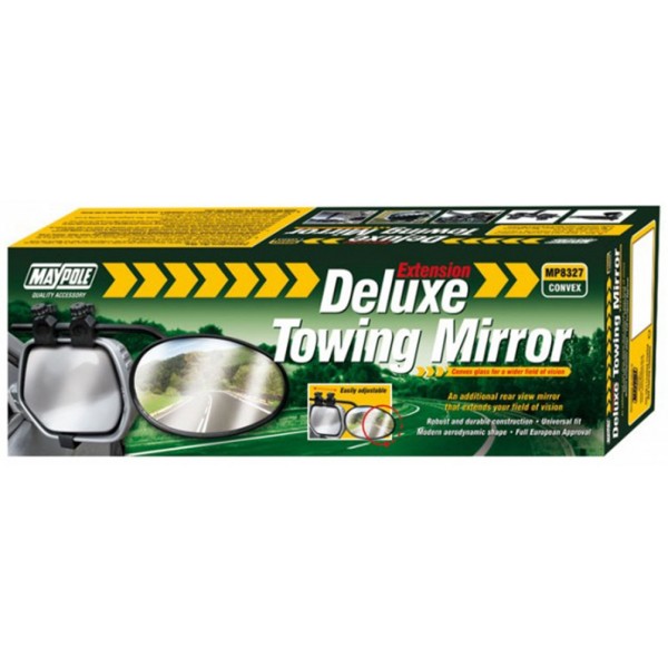 Towing Extension Mirror - Deluxe Convex Glass