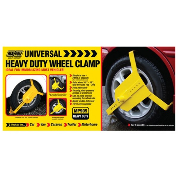 Universal Wheel Clamp - 10 to 16in.