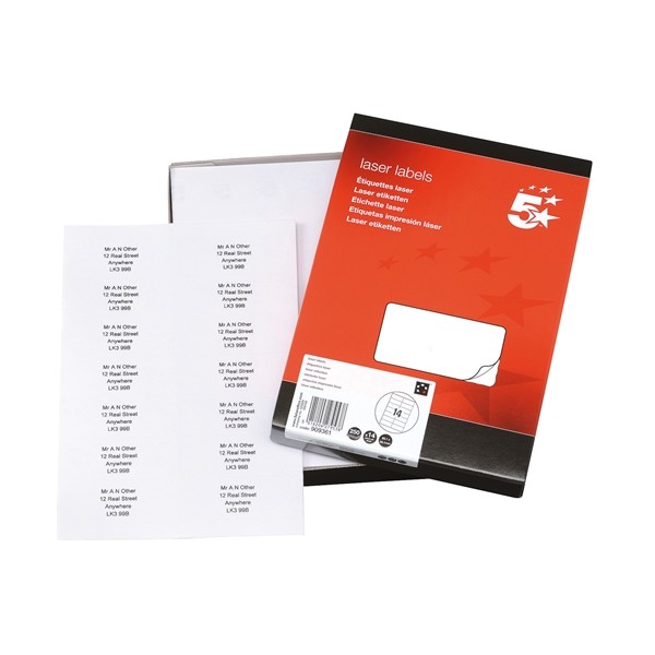 Laser Address Labels - 99 x 38mm - Pack of 3500
