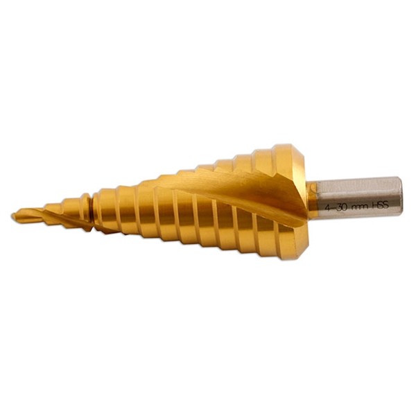 Stepped Drill Bit - 4.0mm-30.0mm - 2mm Steps