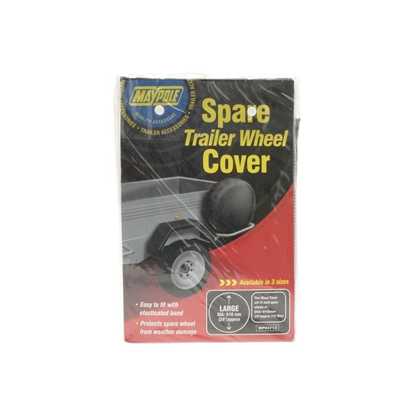 Trailer Spare Wheel Cover - For 13in. Diameter Wheels