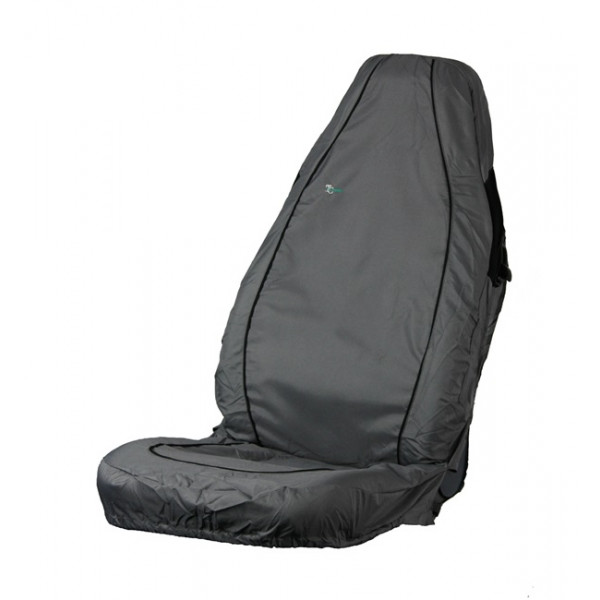 Car Seat Cover Air Bag Compatible - Front Single - Grey