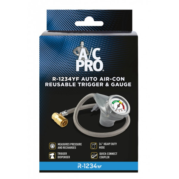 Recharge trigger and gauge - R1234YF Refrigerant