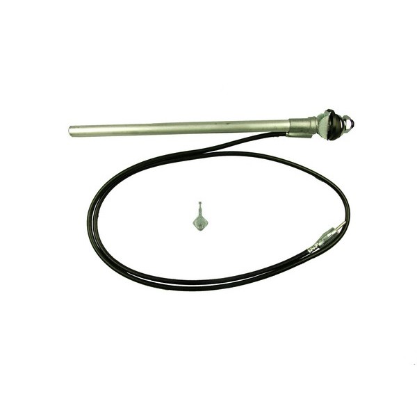 Aerial - Small Head Wing Mount - AM/FM - Chrome