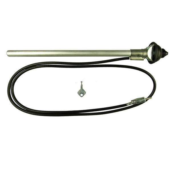 Aerial - Large Head Wing Mount - AM/FM - Black