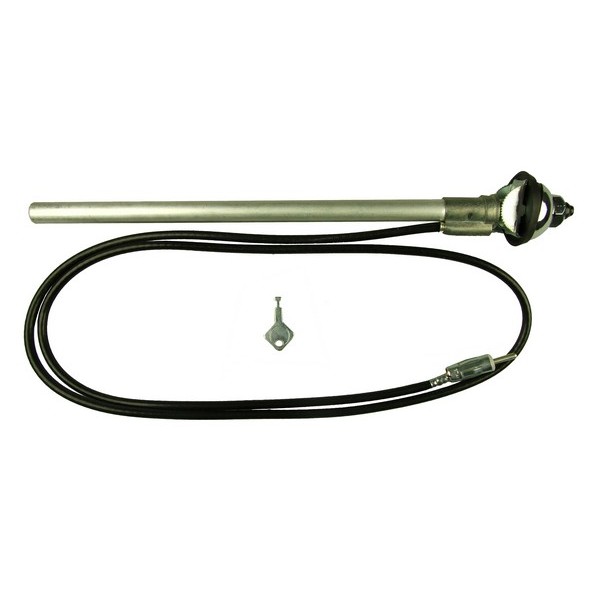 Aerial - Large Head Wing Mount - AM/FM - Chrome