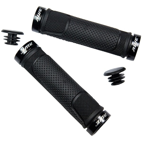 AWEGrip™ BMX/MTB Alloy Handlebar Locking Grips - Black