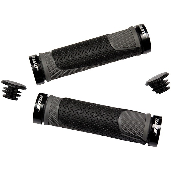 AWEGrip™ BMX/MTB Alloy Handlebar Locking Grips - Black/Grey