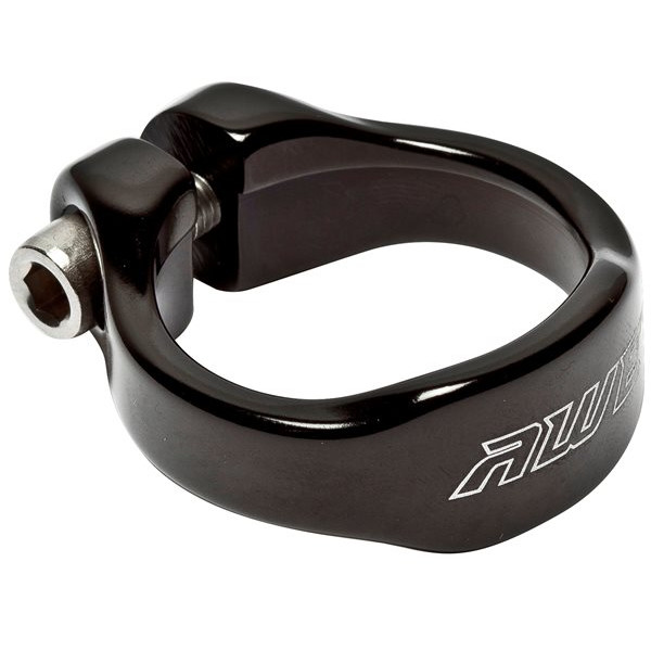 Alloy Seat Clamp & Bolt - Black