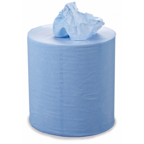 2 Ply Blue Centrefeed Roll - 100m x 175mm - Pack of 6