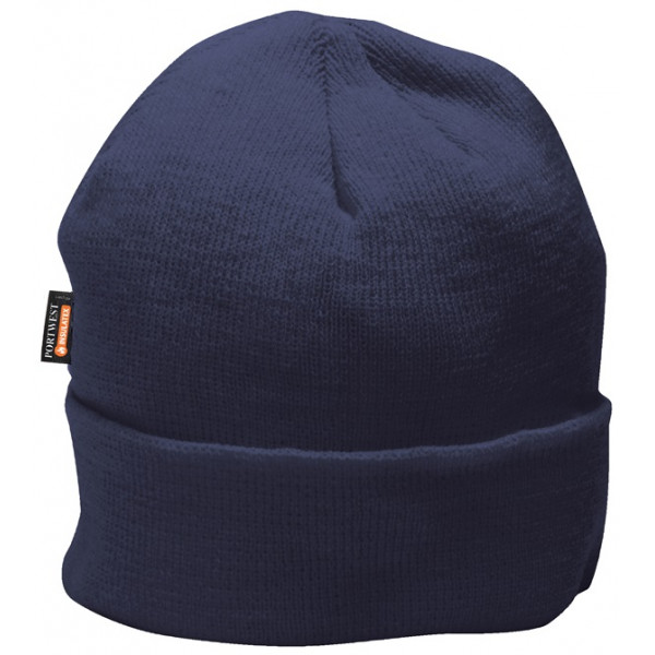 Knit Microfibre Insulated Hat - Navy
