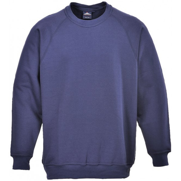 Roma Polycotton Sweatshirt - Navy - XX Large