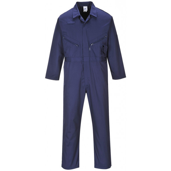 Polycotton Zip Coverall - Navy - XXXX Large (Regular)