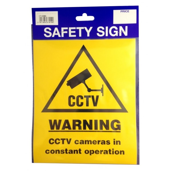 Outdoor Vinyl Sticker - CCTV Warning