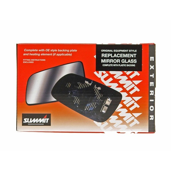 Mirror Glass Replacement - Commercial OEM Style With Heated Base Plate