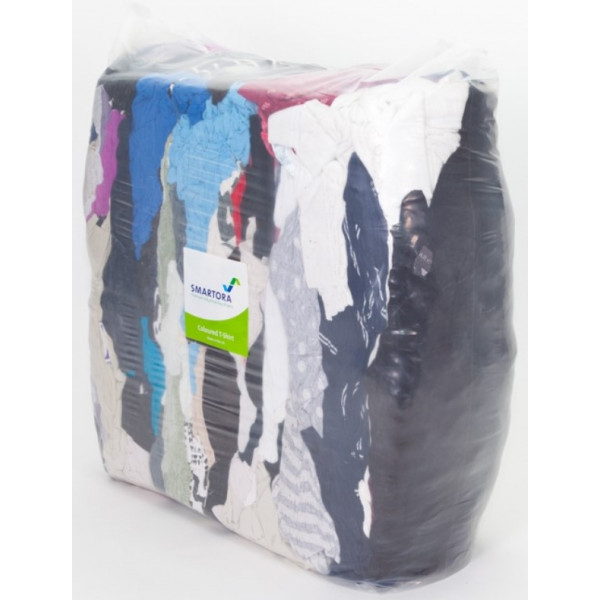 Coloured Cotton T-Shirt Rags 10kg