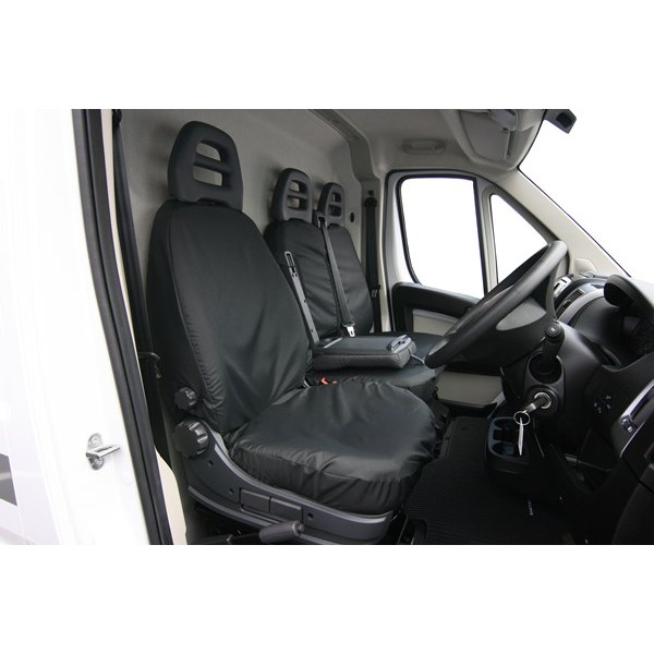 Van Seat Cover - Single - Black - Peugeot Boxer, Citroen Relay & Fiat Ducato