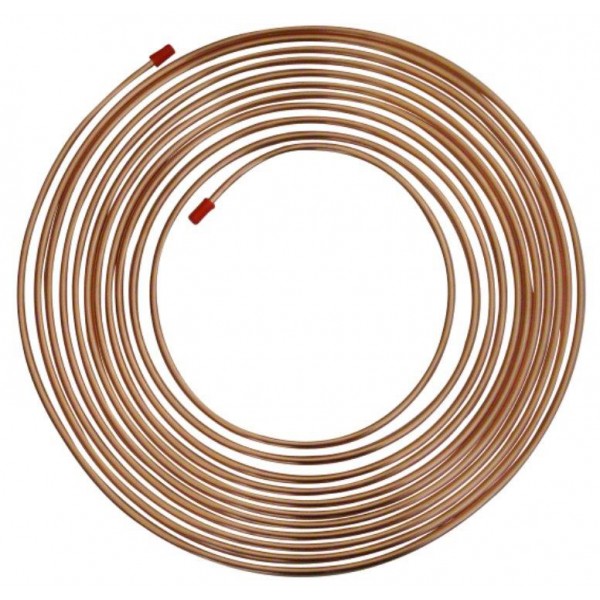 Copper Brake Pipe - 10mm x 0.71mm x 7.5m