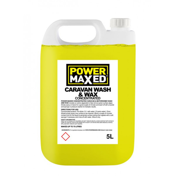 Power Maxed Caravan Wash - 5 Litre Concentrate