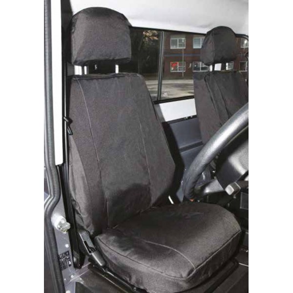 Car Seat Cover - Rear Double - Black - Land Rover Defender (2007 Onwards)
