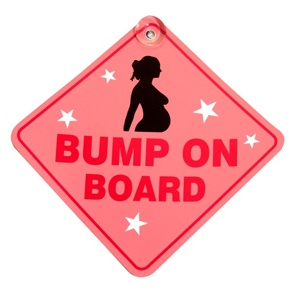 Suction Cup Diamond Sign - Pink - Bump On Board